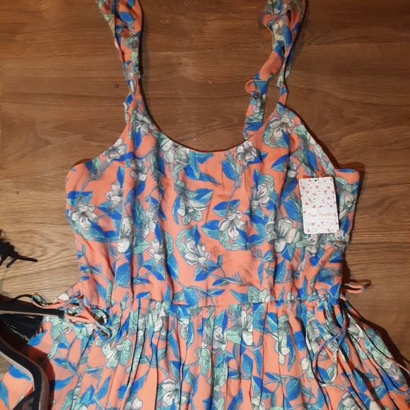 Free People Orange Floral - Picture 4 of 5